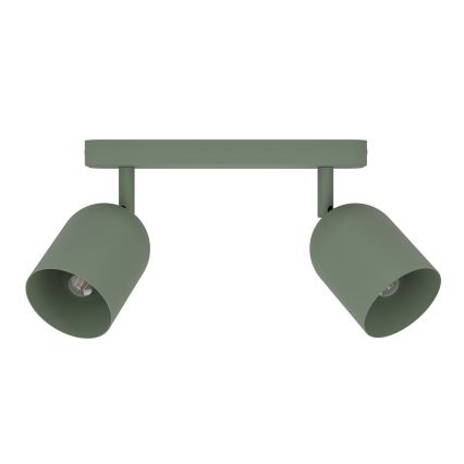 Eglo - Spottvalgusti 2xE14/40W/230V roheline