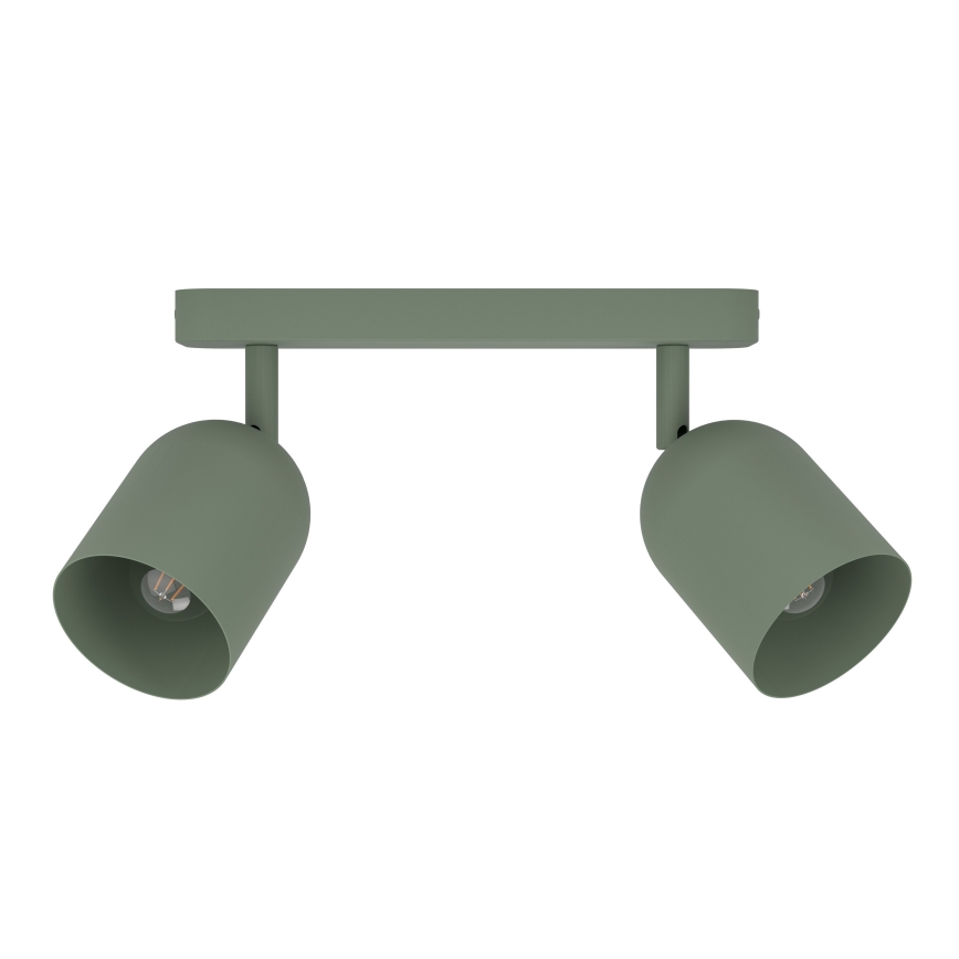 Eglo - Spottvalgusti 2xE14/40W/230V roheline