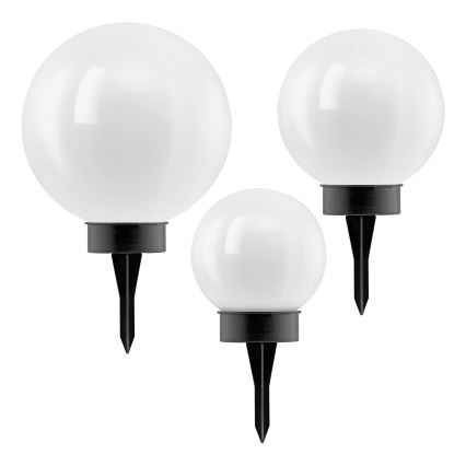 Eglo - LED päikeselamp anduriga 3× LED/1800 mAh IP44 must