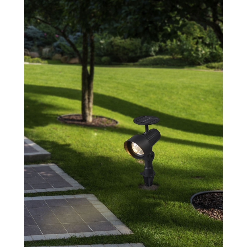 Eglo - komplekt 3x LED päikeselampe anduriga LED/200 mAh IP44 must