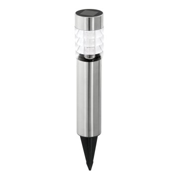 Eglo 48581 - Päikese lamp LED-anduriga/0,06W/1,2V 100 mAh IP44 matt kroom