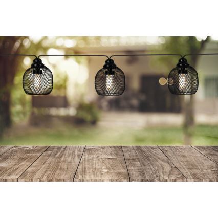 Eglo 48964 - LED päikesepaneeliga valguskett 8xLED/3m 600 mAh IP44