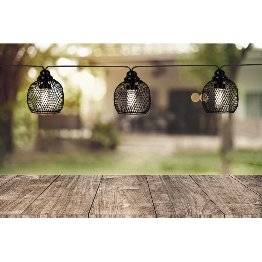 Eglo 48964 - LED päikesepaneeliga valguskett 8xLED/3m 600 mAh IP44