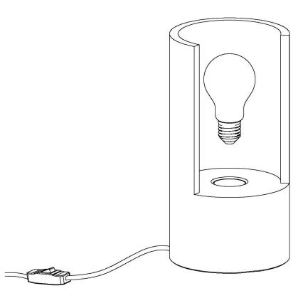 Eglo 49111 - Laualamp LYNTON 1xE27/60W/230V