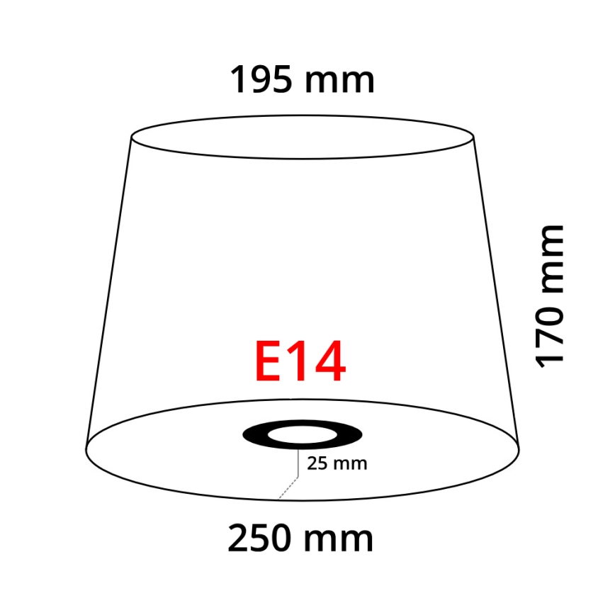 Eglo 49412 - vari VINTAGE valge folded E14 diameeter 25 cm