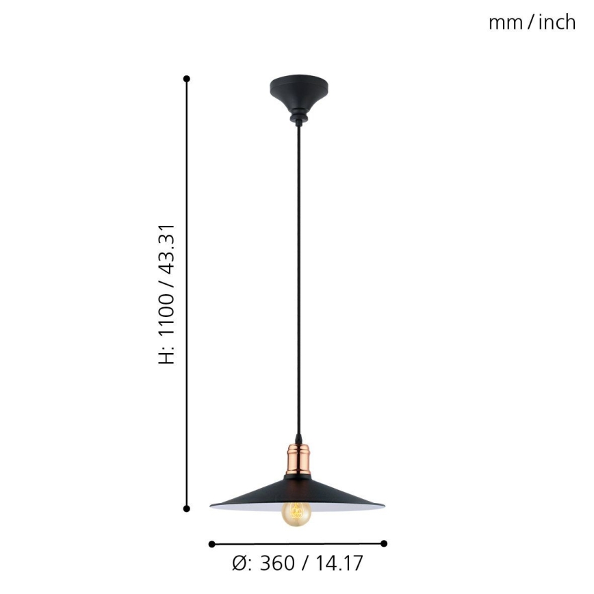 Eglo - Lühter 1xE27/60W/230V