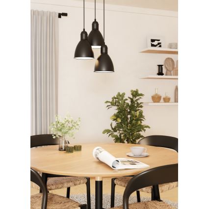 Eglo 49465 - Rippvalgusti PRIDDY 3xE27/60W/230V