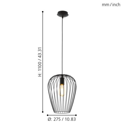 Eglo - Lühter 1xE27/60W/230V