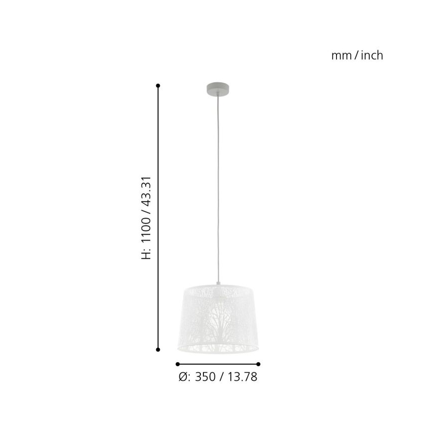 Eglo - Lühter 1xE27/60W/230V