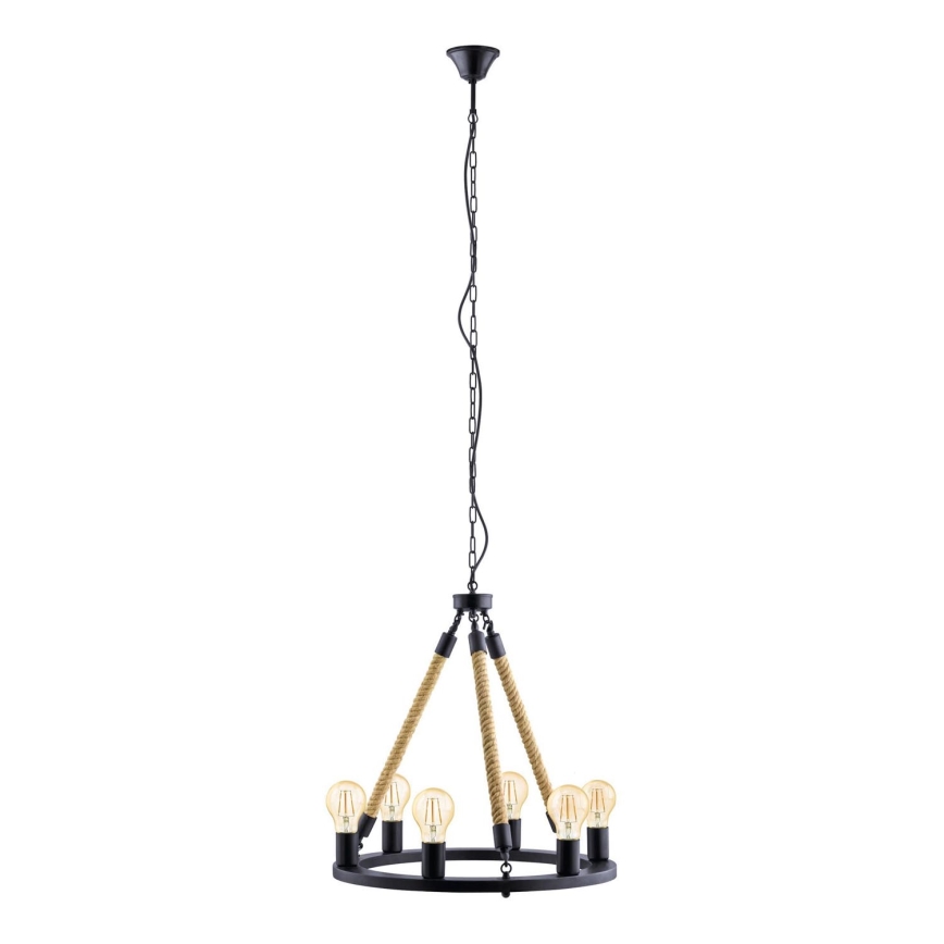Eglo 49694 - ketiga rippvalgusti FINDLAY 6xE27/60W