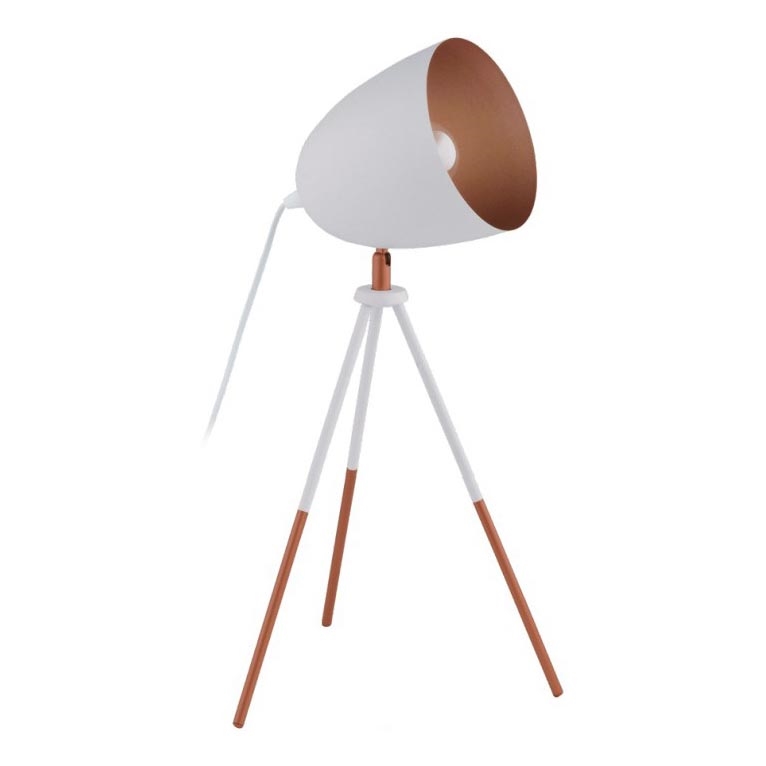 Eglo 49727 - laualamp CHESTER 1xE27/60W/230V valge/vasetoon