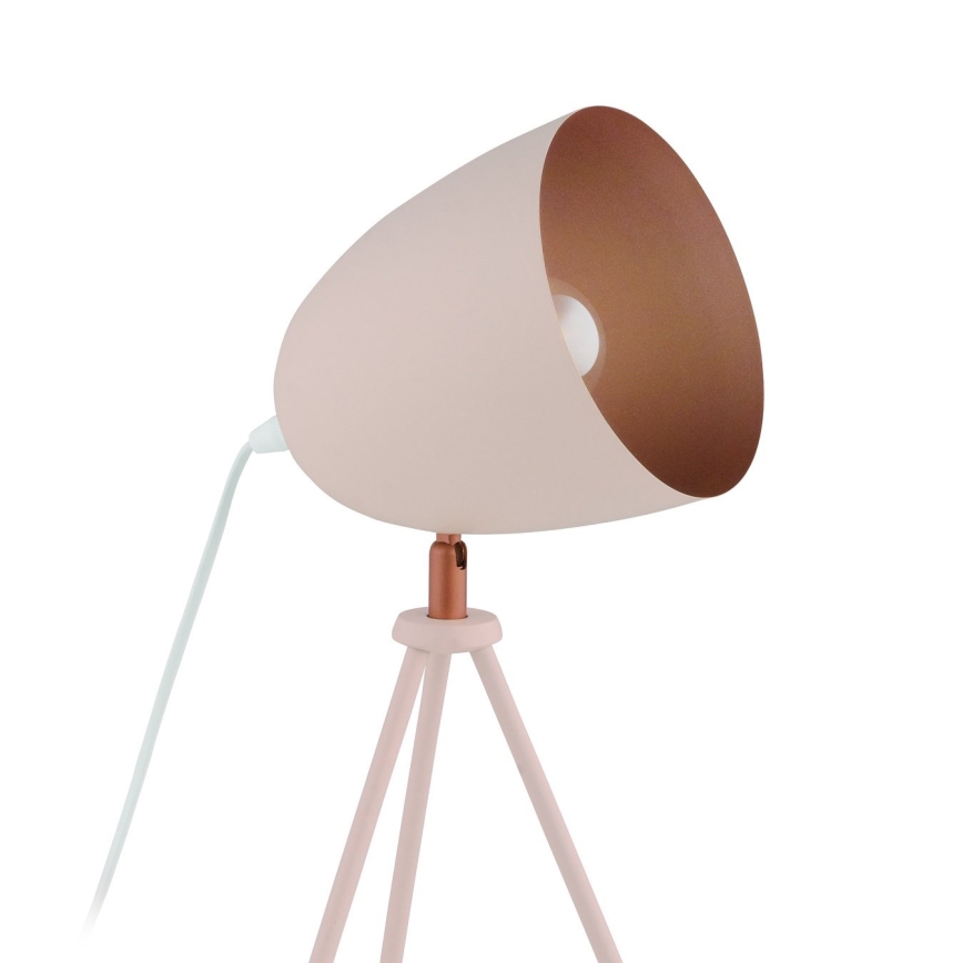 Eglo 49727 - laualamp CHESTER 1xE27/60W/230V valge/vasetoon