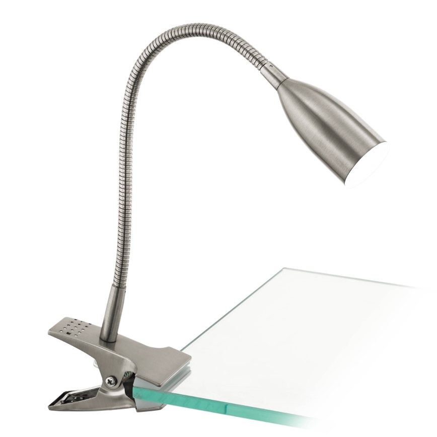 Eglo 54647 - LED Laualamp klambriga LED/4,5W/230V 3000K matt kroom