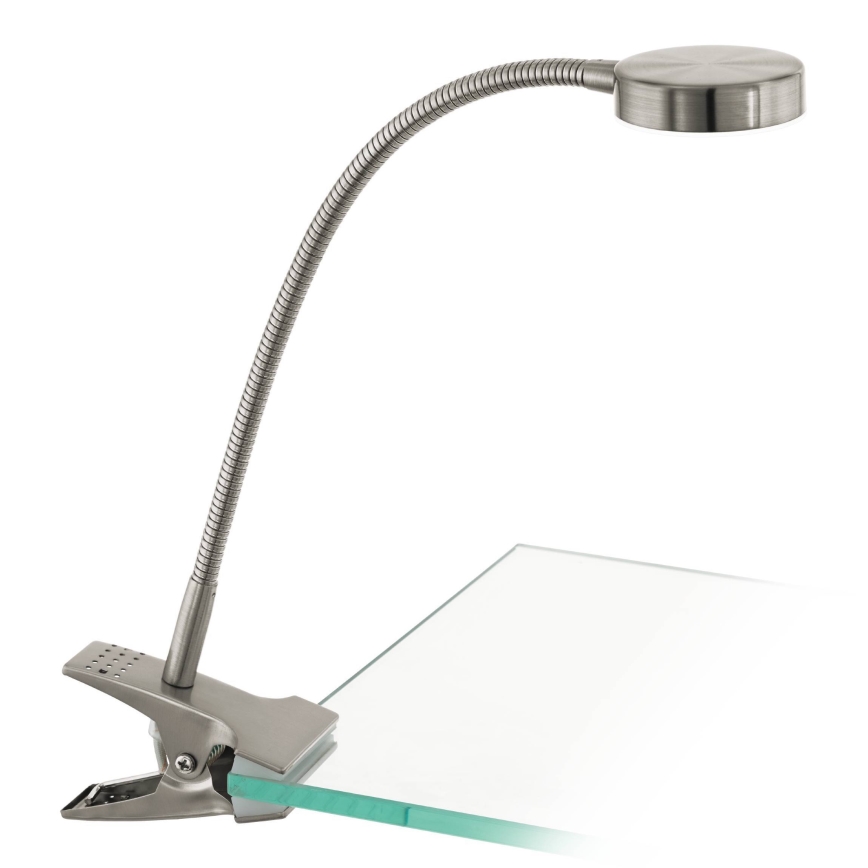 Eglo 54648 - LED Laualamp klambriga LED/4,5W/230V 3000K matt kroom