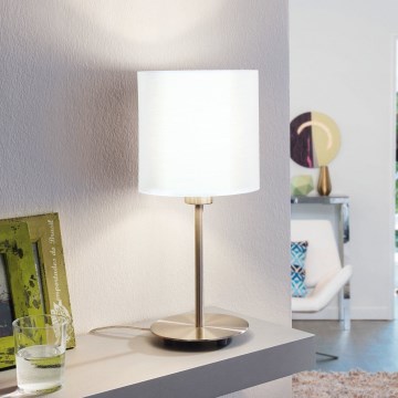 Eglo 54744 - Laualamp ANADIA 1xE14/40W/230V valge/matt kroom