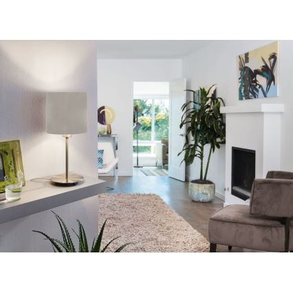 Eglo 54745 - Laualamp ANADIA 1xE14/40W/230V taupe/matt kroom