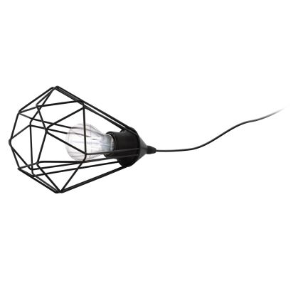 Eglo 54889 - LED Laualamp pistikupessa 1xE27/4W/230V 3000K must