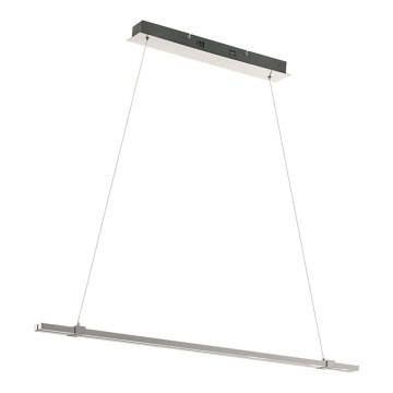 Eglo 55097 - LED-hämardatav ripatslühter kaabliga 2xLED/9W/230V matistatud kroom