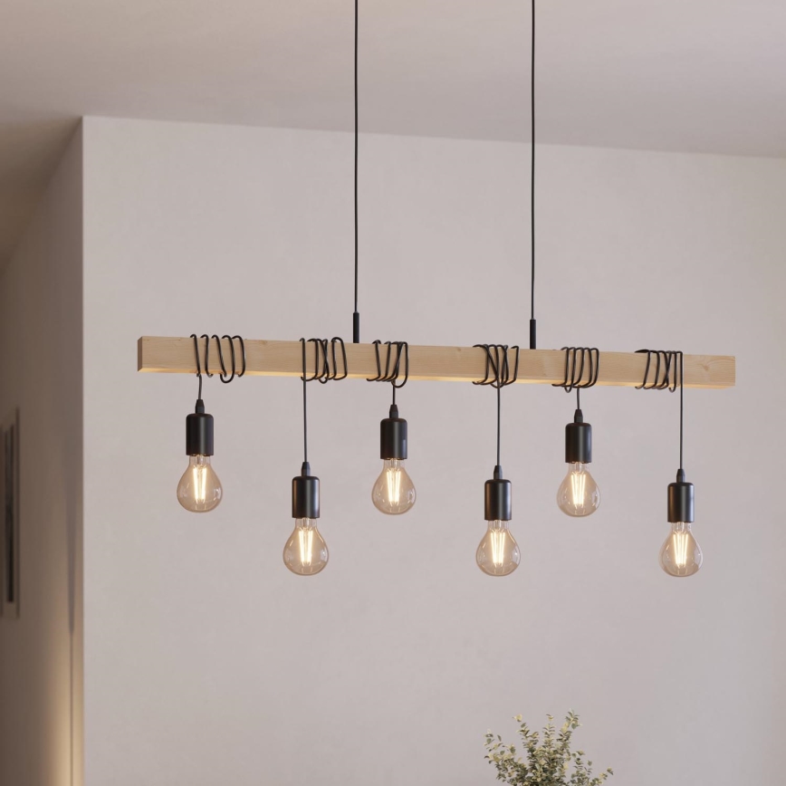 Eglo 55242 - Lühter TOWNSHEND 6xE27/60W/230V