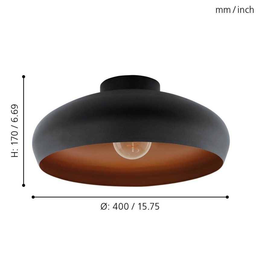 Eglo 55248 - Laevalgusti MOGANO 1xE27/60W/230V must