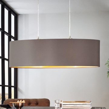 Eglo 55271 - Lühter MASERLO 2xE27/60W/230V pruun
