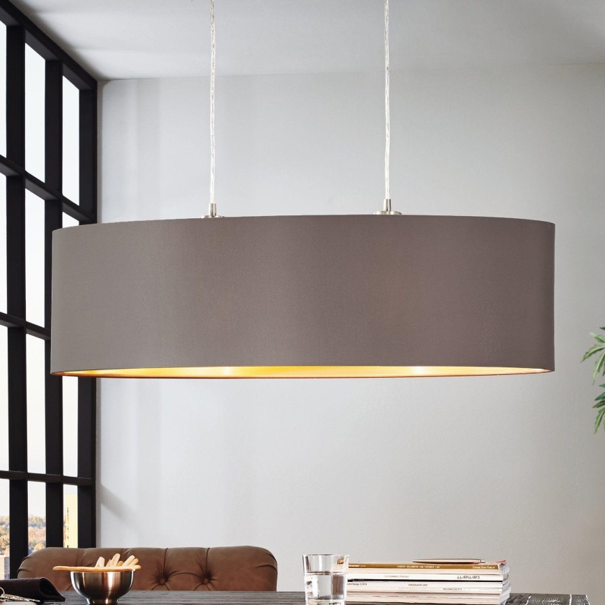 Eglo 55271 - Lühter MASERLO 2xE27/60W/230V pruun