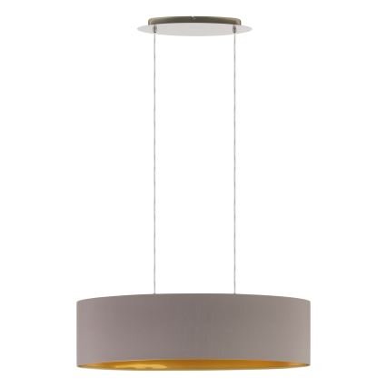 Eglo 55271 - Lühter MASERLO 2xE27/60W/230V pruun