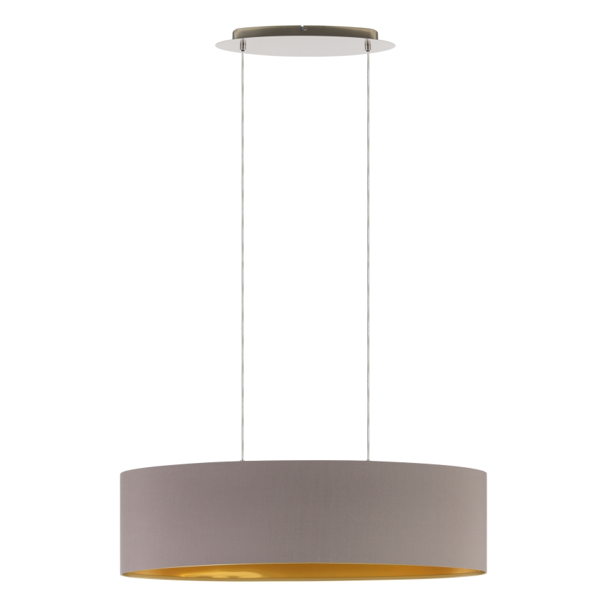 Eglo 55271 - Lühter MASERLO 2xE27/60W/230V pruun