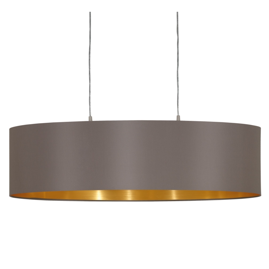 Eglo 55271 - Lühter MASERLO 2xE27/60W/230V pruun