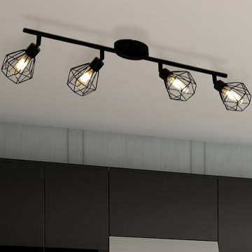 Eglo 55301 - LED-spottvalgusti ZAPATA 4xG9/3W/230V must