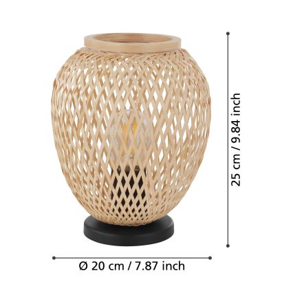 Eglo 55699 - Laualamp DEMBLEBY 1xE27/40W/230V beež