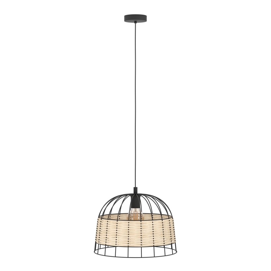 Eglo 55709 - Lühter ANWICK 1xE27/40W/230V rotang