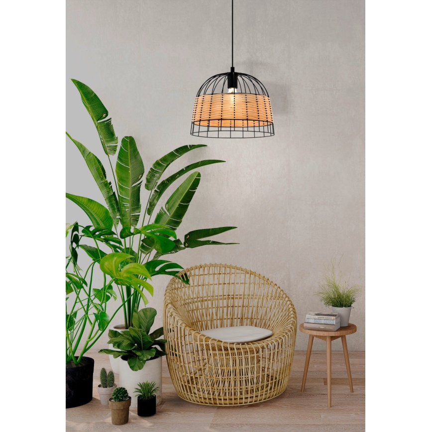 Eglo 55709 - Lühter ANWICK 1xE27/40W/230V rotang