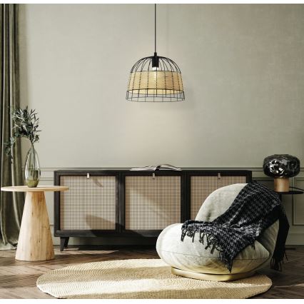 Eglo 55709 - Lühter ANWICK 1xE27/40W/230V rotang