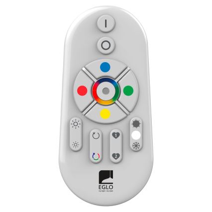 Eglo 55784 - LED RGBW Välivalgusti MONTEROLO-C 1xE27/9W/230V IP65 d. 39 cm + kaugjuhtimispult