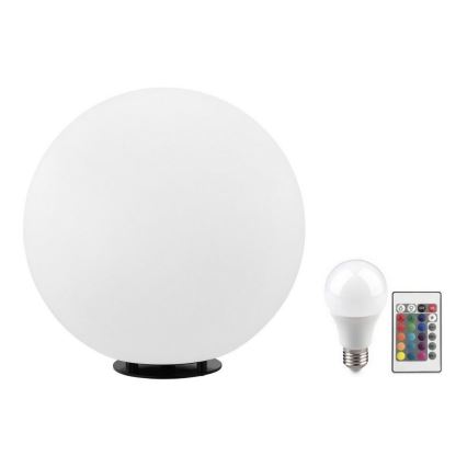 Eglo 55786 - LED RGBW Välivalgusti MONTEROLO-C 1xE27/9W/230V 2700-6500K IP65 d. 30 cm + kaugjuhtimispult