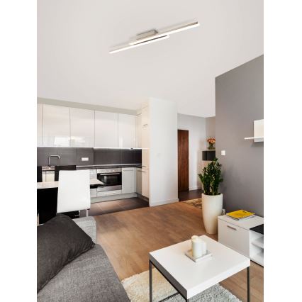 Eglo 55971 - LED RGBW hämardatav laelamp FRAIOLI-C LED/34W/230V 2700-6500K mattkroom + kaugjuhtimispult