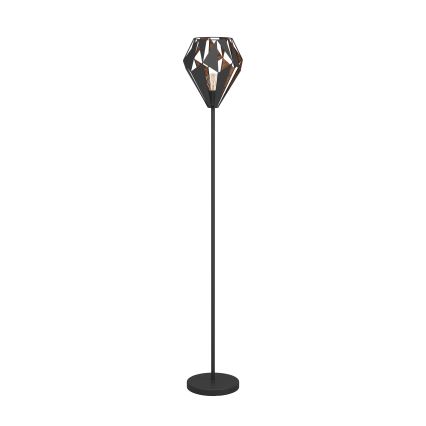 Eglo 62838 - Põrandalamp CARLTON PRO 1xE27/60W/230V must