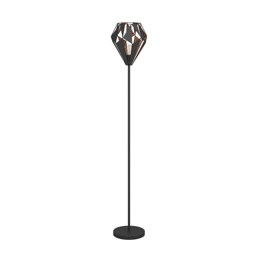 Eglo 62838 - Põrandalamp CARLTON PRO 1xE27/60W/230V must