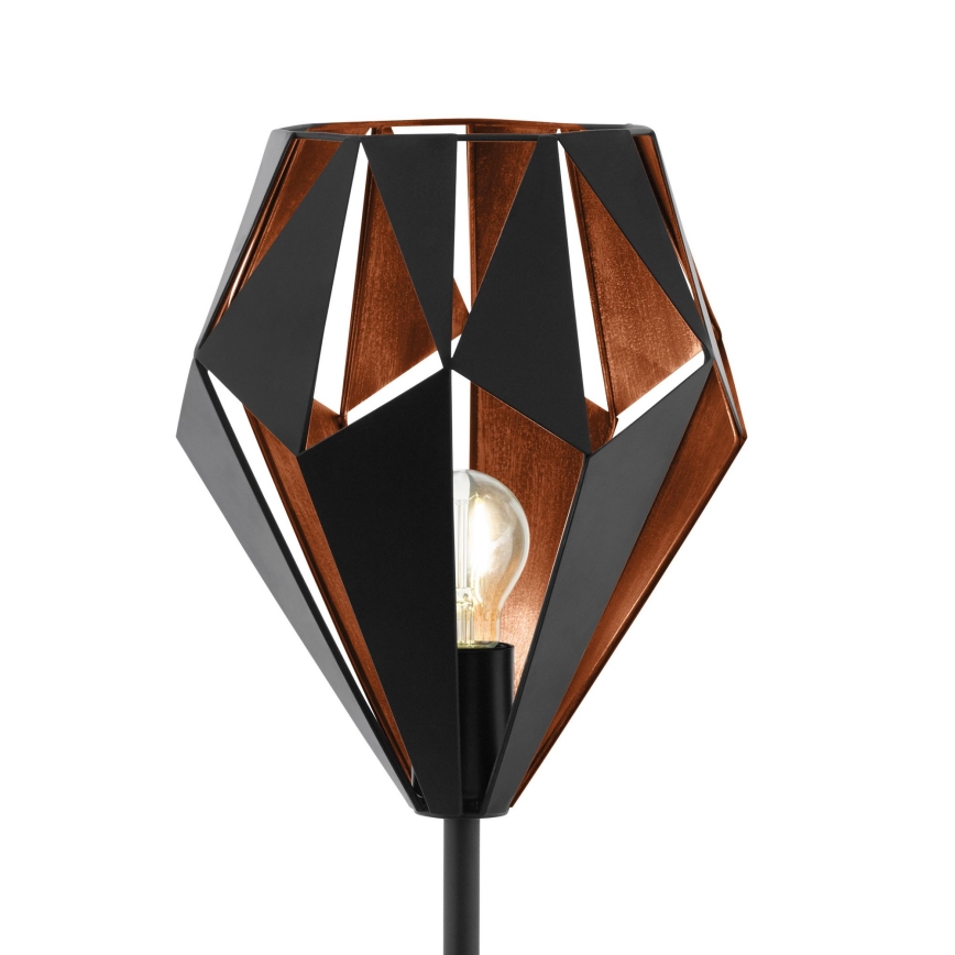 Eglo 62838 - Põrandalamp CARLTON PRO 1xE27/60W/230V must