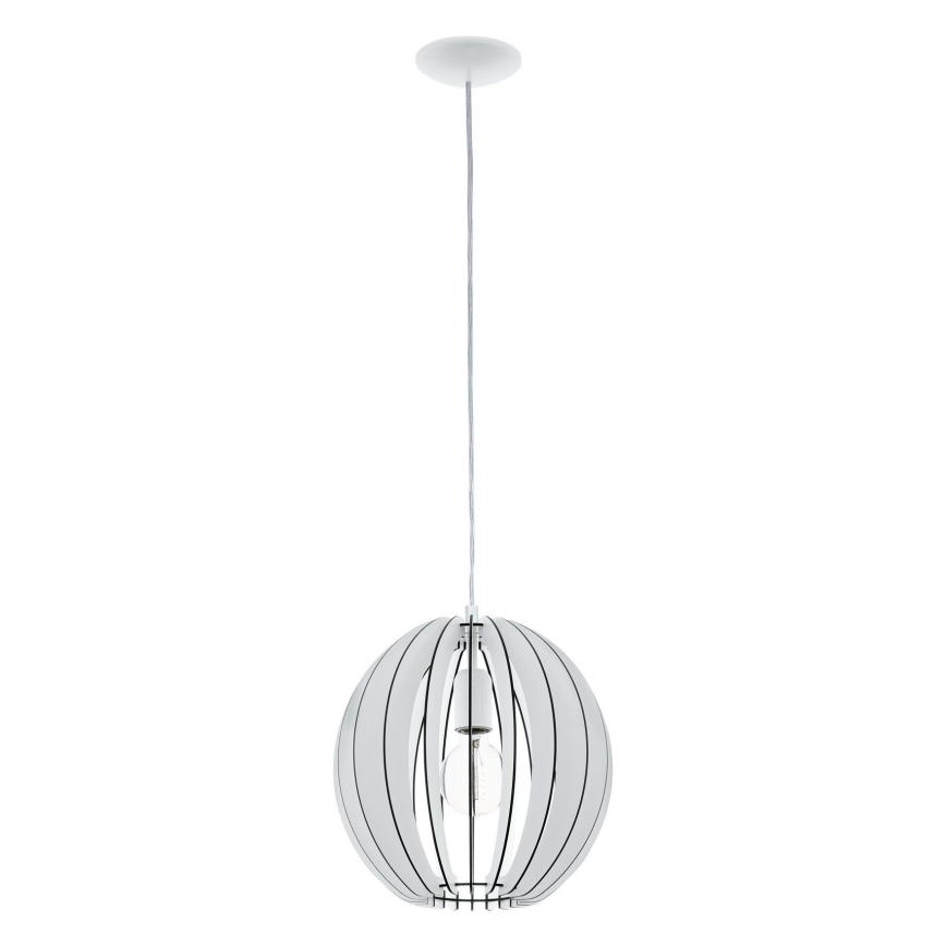 Eglo 63247 - Lühter COSSANO PRO 1xE27/60W/230V d. 30 cm valge