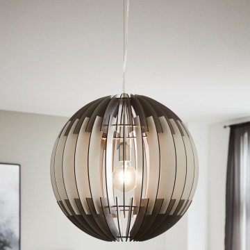Eglo 63256 - Ripplamp kaabliga OLMERO PRO 1xE27/60W/230V Ø 40 cm hall/valge