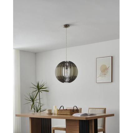 Eglo 63256 - Ripplamp kaabliga OLMERO PRO 1xE27/60W/230V Ø 40 cm hall/valge