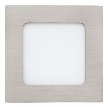 Eglo 64608 - LED Süvistatav valgusti FUEVA 1 PRO LED/5,5W/230V 3000K 12x12 cm matt kroom