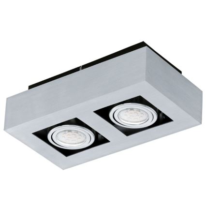 Eglo 64695 - LED Kohtvalgusti LOKE PRO 2xGU10/5W/230V 3000K matt kroom