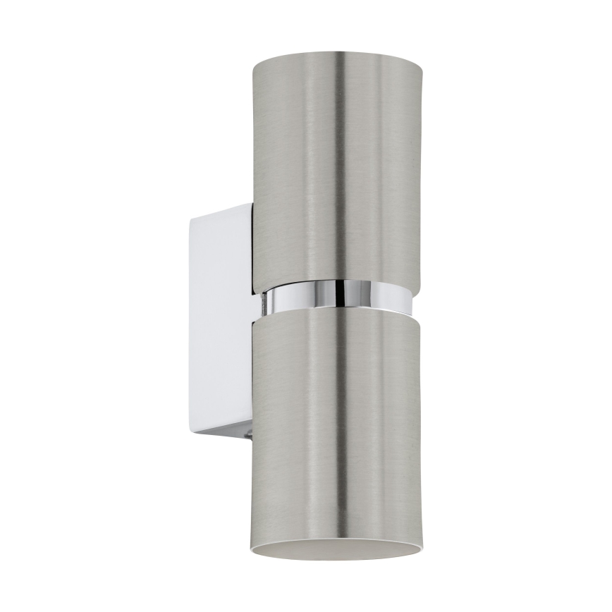 Eglo 64794 - LED Seinavalgusti PASSA PRO 2xGU10/3,3W/230V 3000K matt kroom