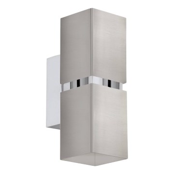 Eglo 64797 - LED Seinavalgusti PASSA PRO 2xGU10/3,3W/230V 3000K matt kroom