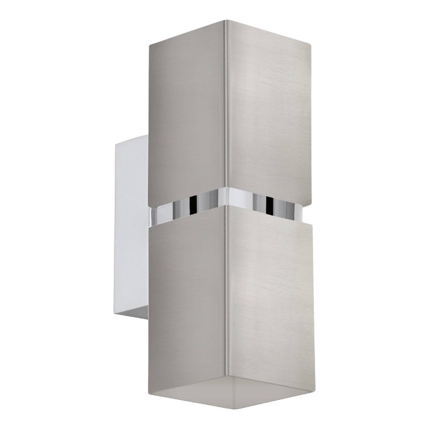 Eglo 64797 - LED Seinavalgusti PASSA PRO 2xGU10/3,3W/230V 3000K matt kroom