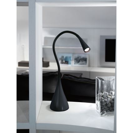 Eglo 64975 - LED Hämardatav paindlik laualamp SNAPORA PRO LED/3,5W/230V 3000K must