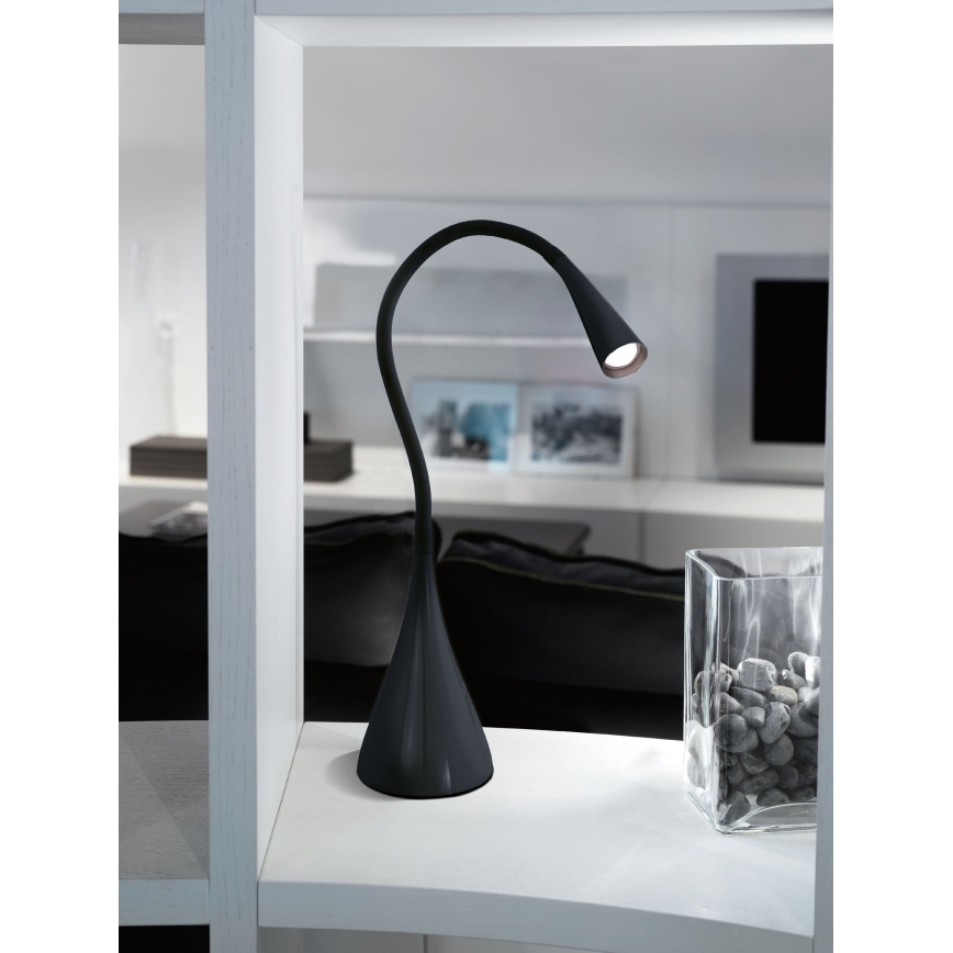 Eglo 64975 - LED Hämardatav paindlik laualamp SNAPORA PRO LED/3,5W/230V 3000K must